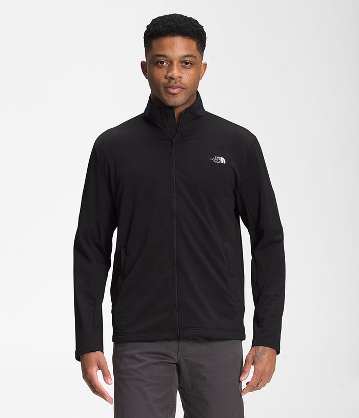 The North Face Softshell Heren Wayroute Full Rits SNTG84632 - Zwart